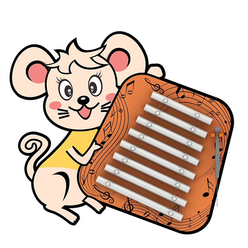 Percussion en forme de souris