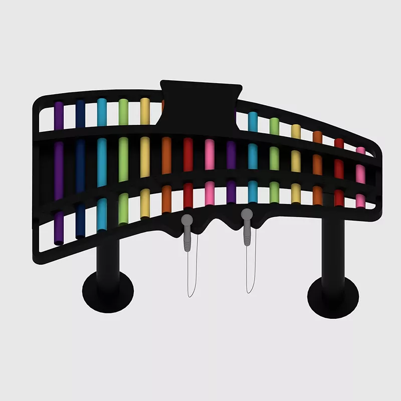 Xylophone arc-en-ciel divisé
