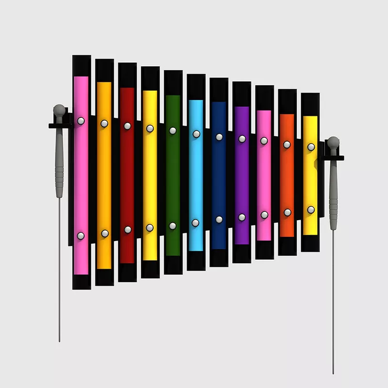 Instrument de musique de jouet de percussion en métal de mur